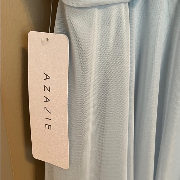 Azazie Sky Blue Gown bridesmaids dress or
Just extra nice. NWT. Not altered - Picture 2 of 8